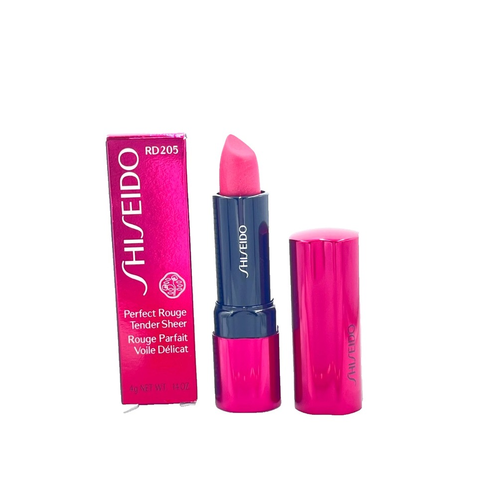 Shiseido Perfect‎ Rouge Tender Sheer Lipstick Lip Color Shade RD205 0.14oz 4G